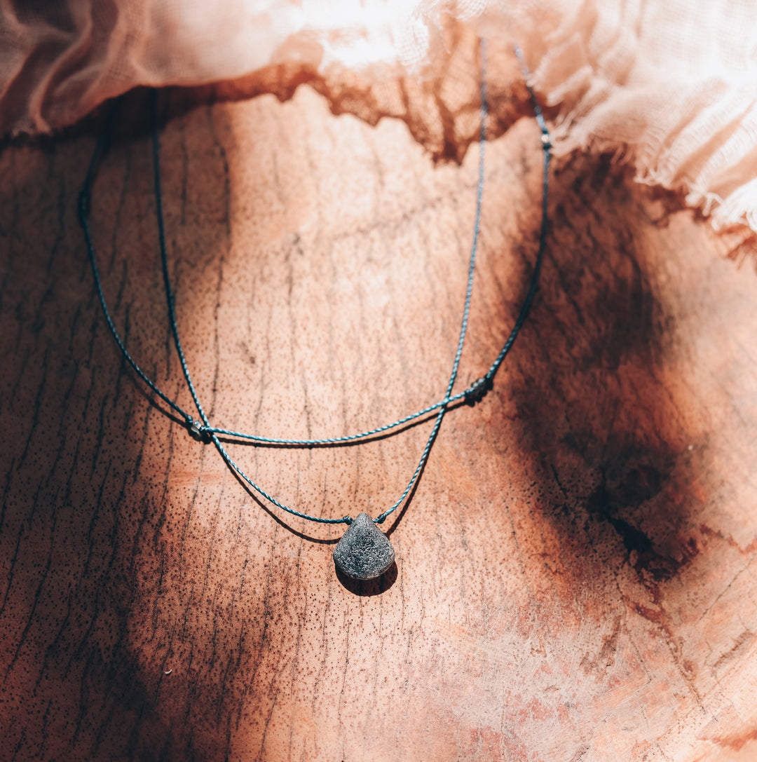 FALLEN Slate Edgy Drop Layered Choker Necklace