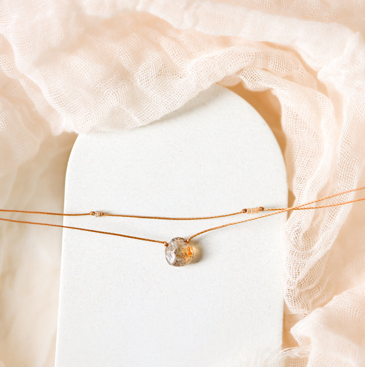 SABLE Rustic Teardrop Layered Choker Necklace