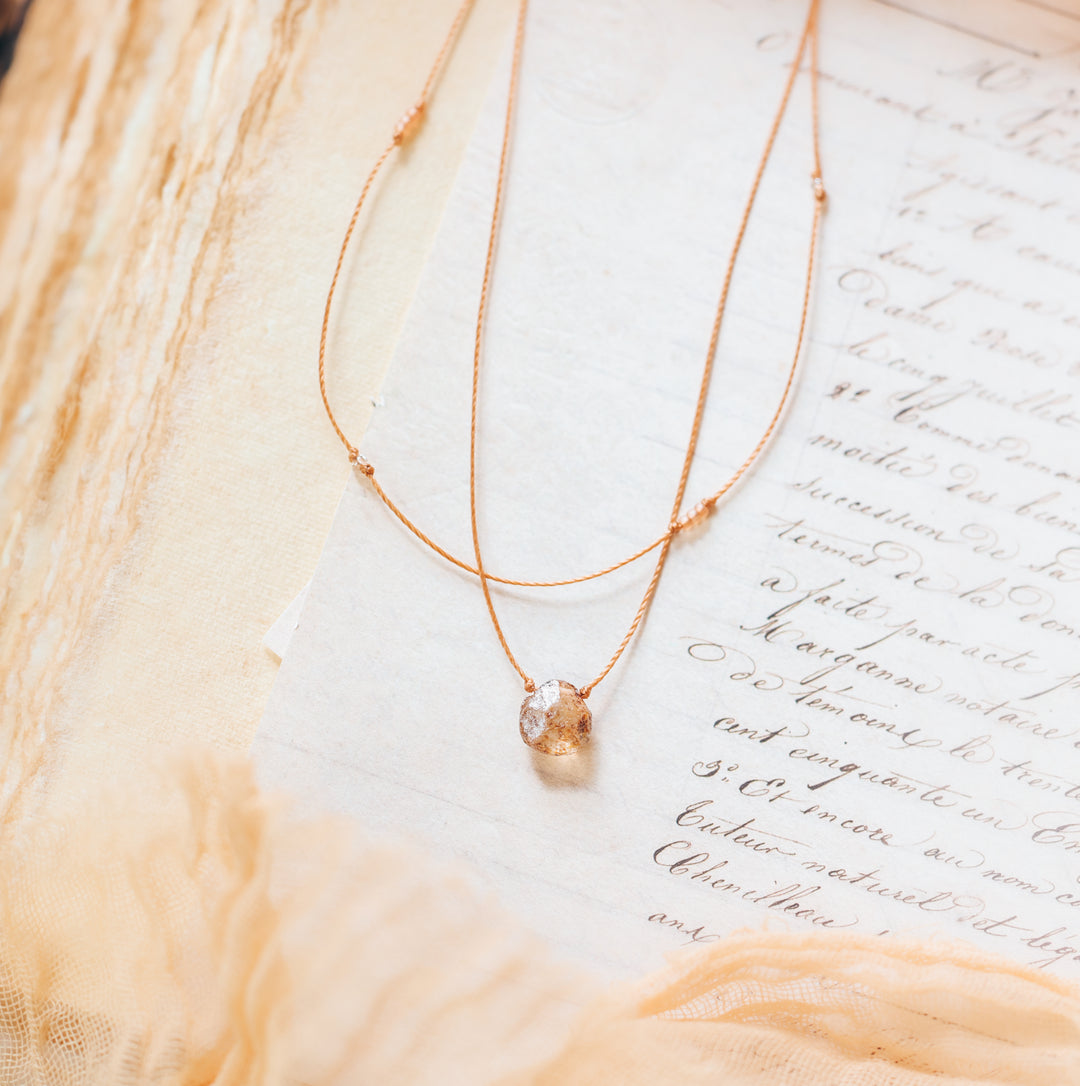 SABLE Rustic Teardrop Layered Choker Necklace