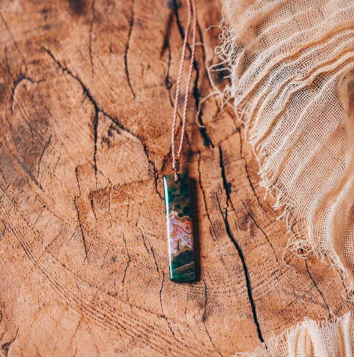 Ocean Jasper Pendant Necklace