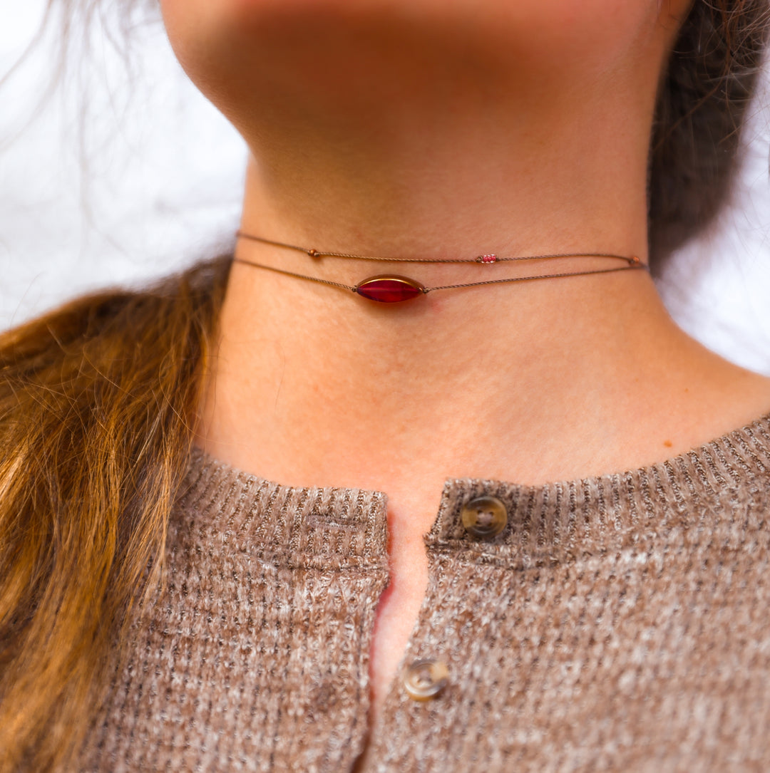 EMBER Rose Petal Layered Necklace