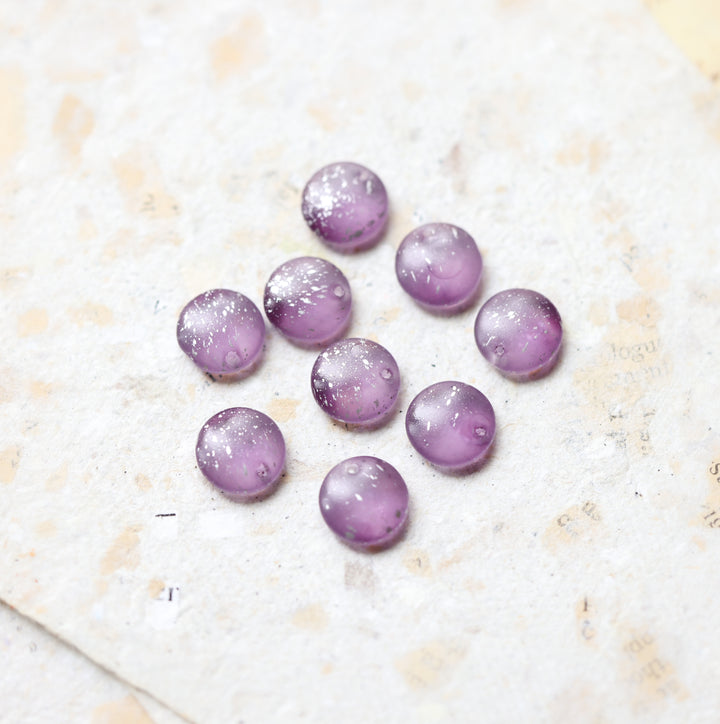 HADLEY Lilac Dainty Disc Pendant Necklace