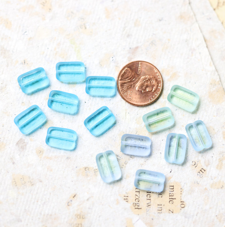 TIDE Blue Sea Glass Layered Necklace