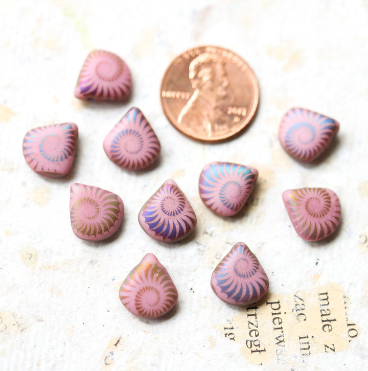ANEMONE Pink Psychedelic Drop Layered Necklace