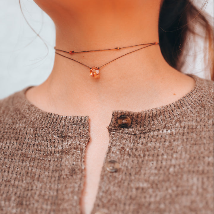 ROAN Rustic Rose Drop Layered Necklace