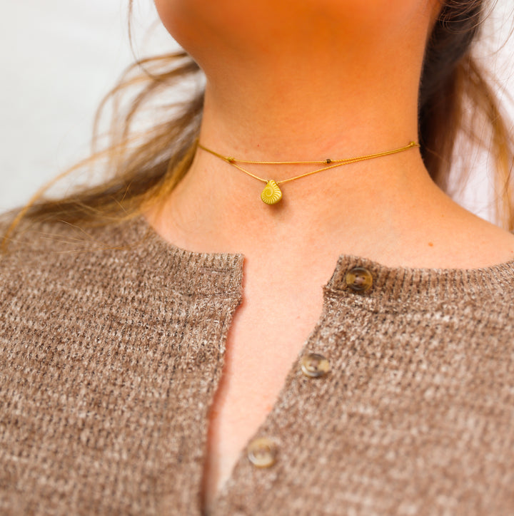 OLIVINE Psychedelic Teardrop Layered Choker Necklace