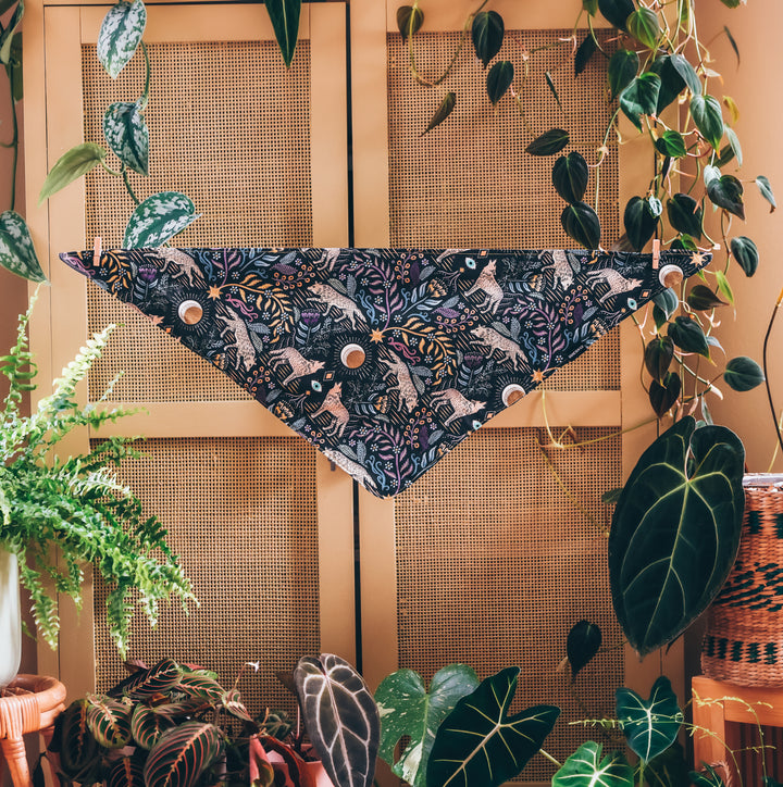 Whimsical Wolves Dog Bandana