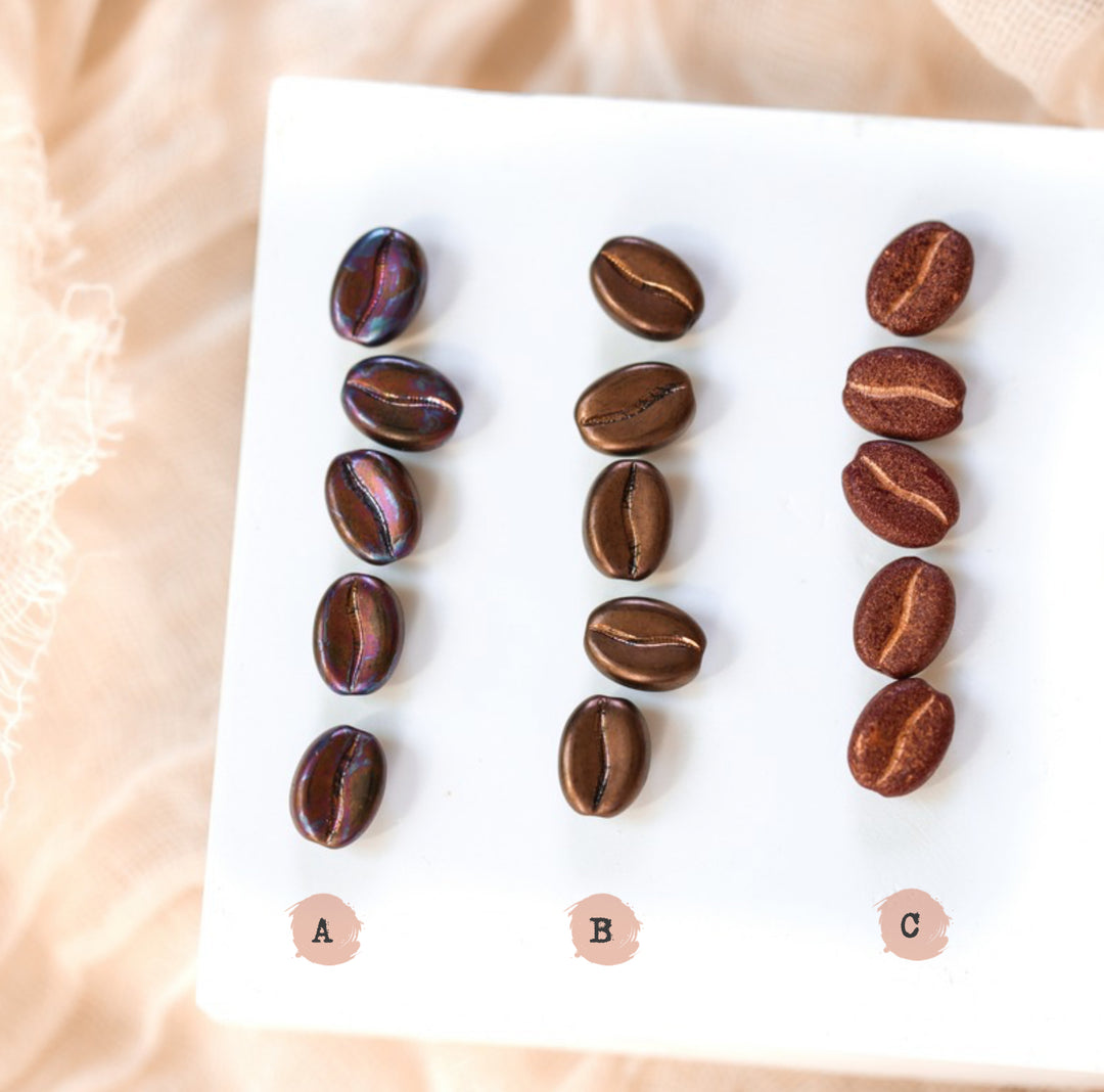 Dainty Coffee Bean Charm Necklace