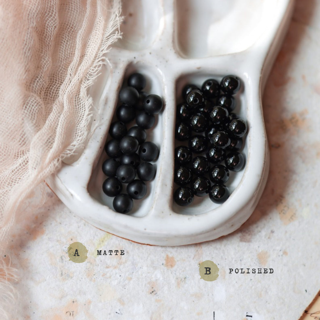 Beaded Black Onyx Necklace