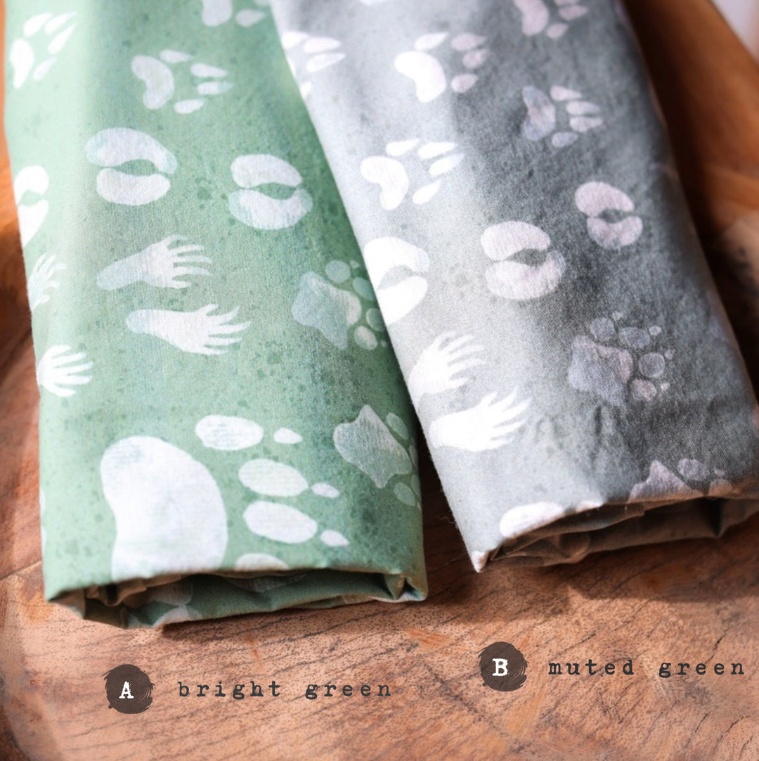 Woodland Animal Tracks Dog Bandana