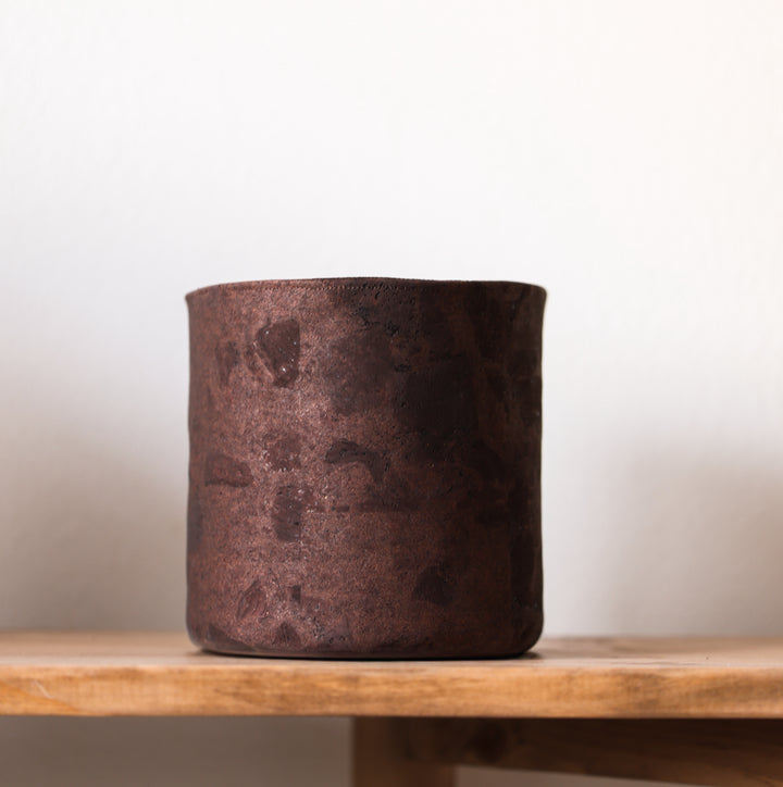 Coffee Brown Cork Planter Cover Pot • Multiple Sizes