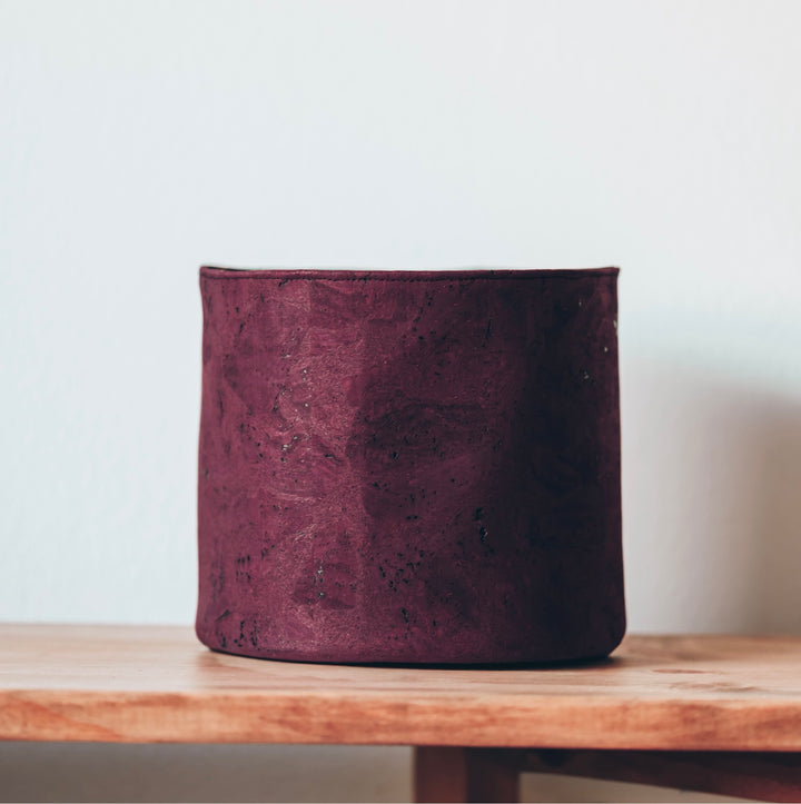 Rustic Red Cork Planter Cover Pot • Multiple Sizes