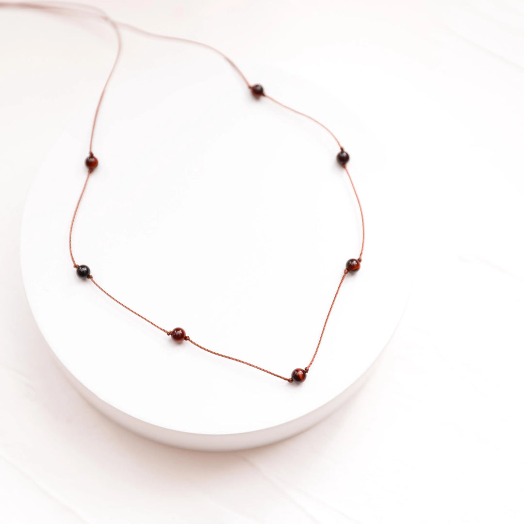 Dainty Tigers Eye Choker Necklace