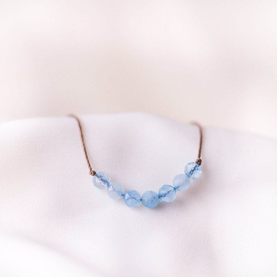 Aquamarine Bar Bracelet - SAME SUN CO