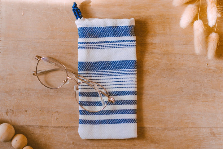 Beach Blue Sunglass Pouch Bag - SAME SUN CO