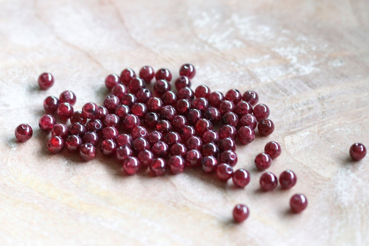 Beaded Garnet Choker Necklace - SAME SUN CO