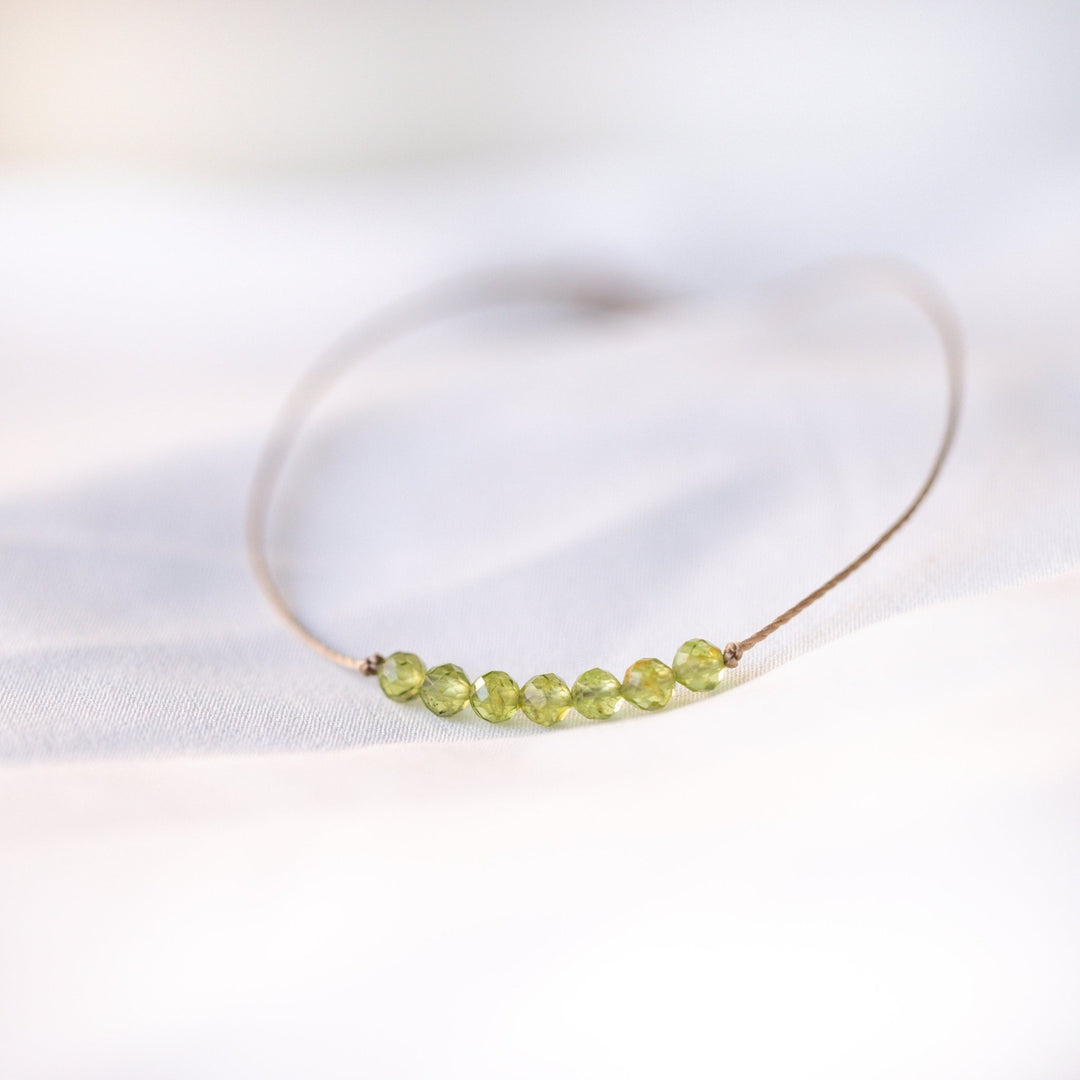 Beaded Peridot Bracelet - SAME SUN CO