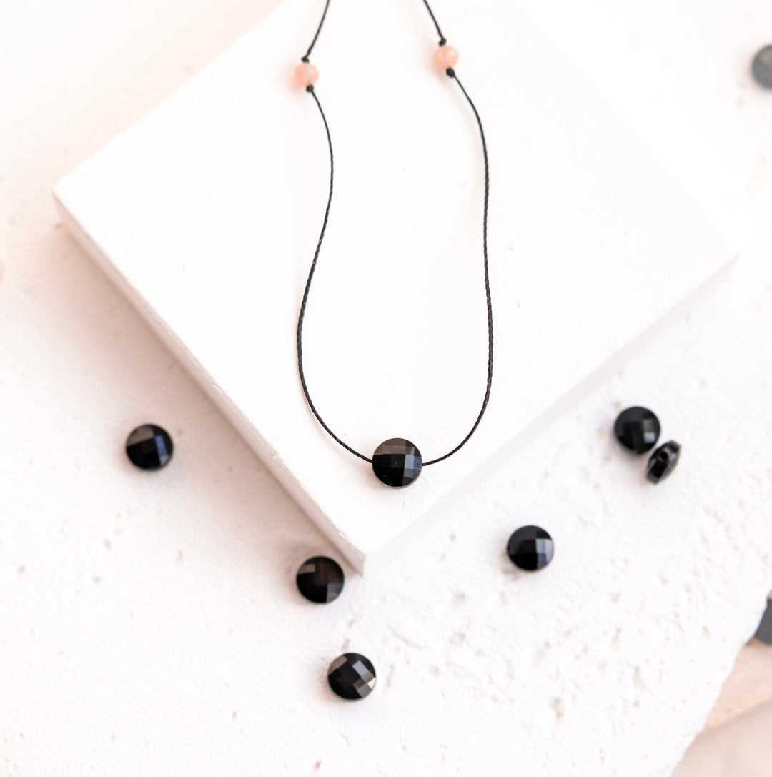 Black Moon Onyx Necklace - SAME SUN CO