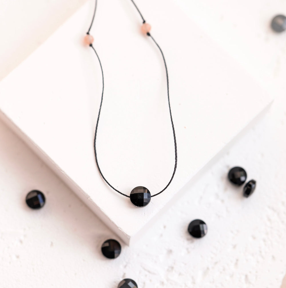 Black Moon Onyx Necklace - SAME SUN CO