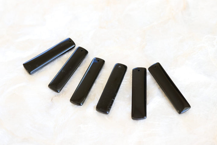 Black Obsidian Pendant Necklace - SAME SUN CO
