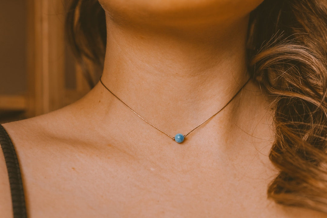 Blue Apatite Choker - SAME SUN CO