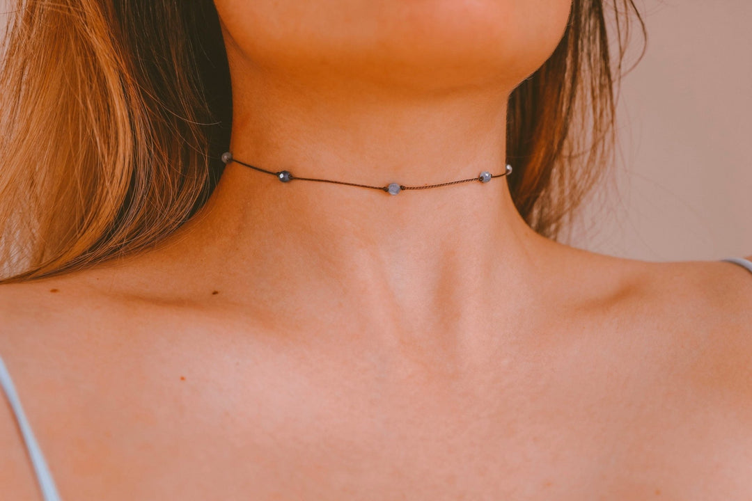 Blue Kyanite Choker Necklace - SAME SUN CO