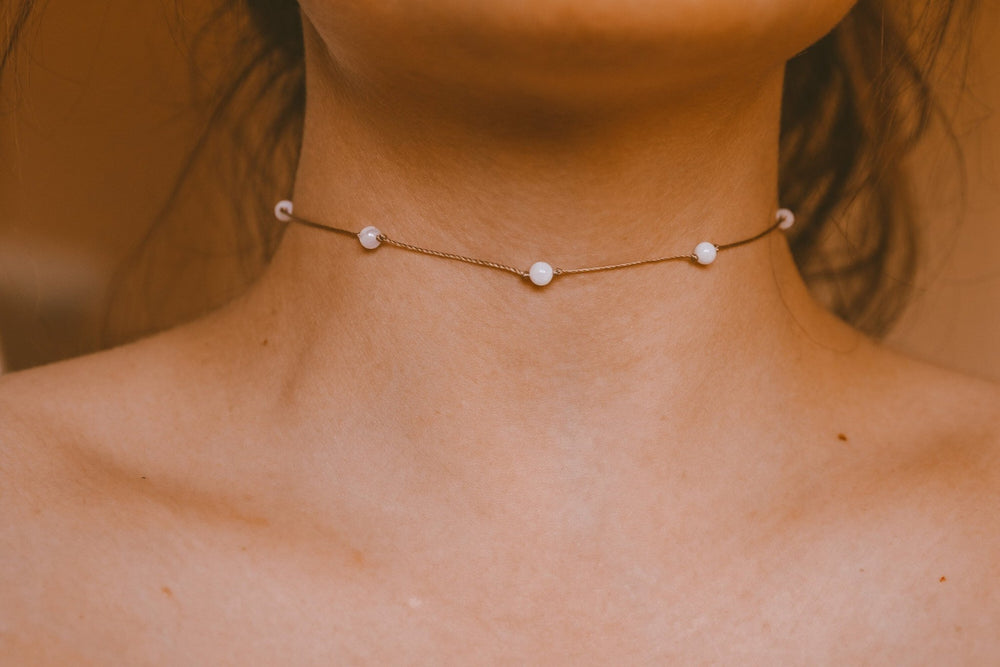 Blue Lace Agate Choker - SAME SUN CO