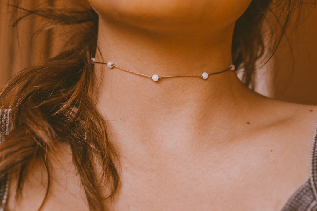 Blue Lace Agate Choker - SAME SUN CO