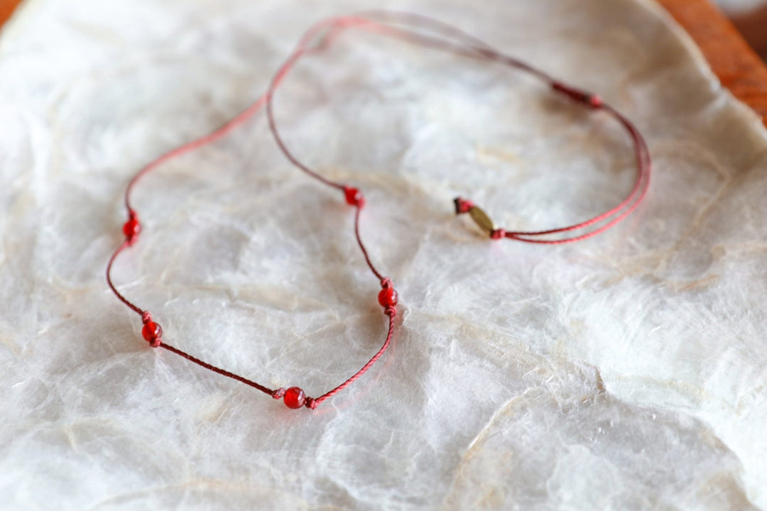 Carnelian Choker Necklace - SAME SUN CO