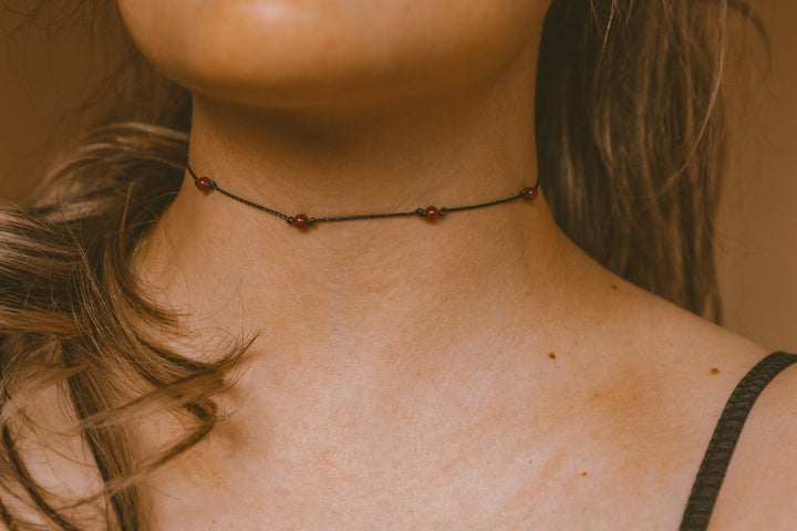 Carnelian Choker Necklace - SAME SUN CO