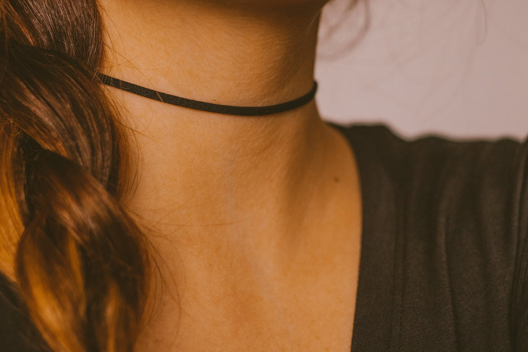 Classic Black Suede Choker - SAME SUN CO