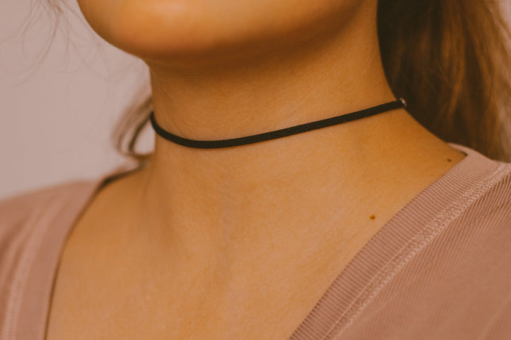 Classic Black Suede Choker - SAME SUN CO