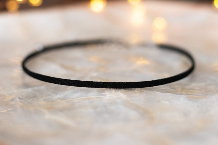 Classic Black Suede Choker - SAME SUN CO