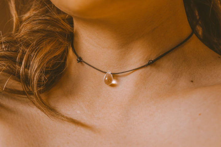 Crystal Teardrop Choker - SAME SUN CO