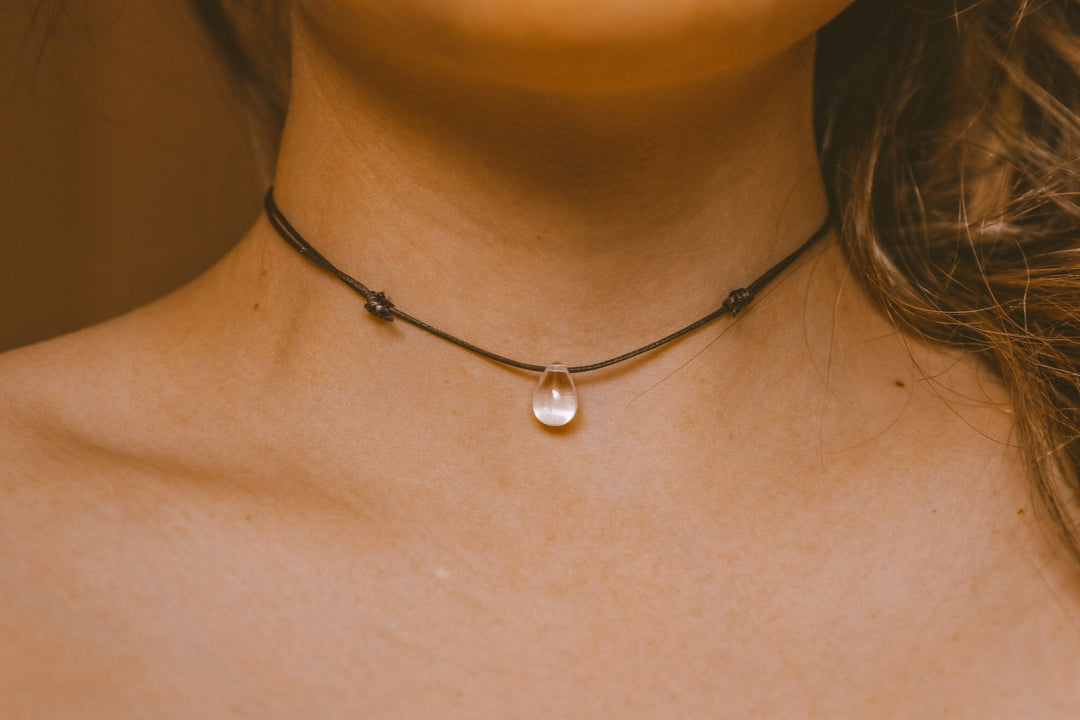 Crystal Teardrop Choker - SAME SUN CO