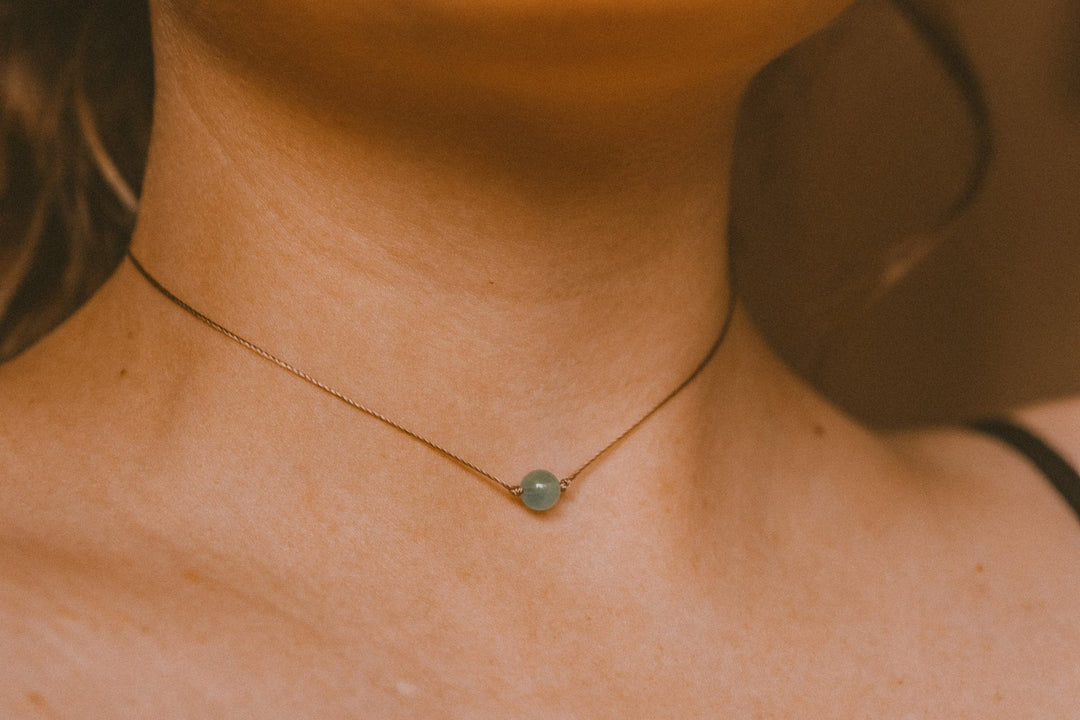 Dainty Fluorite Choker Necklace - SAME SUN CO