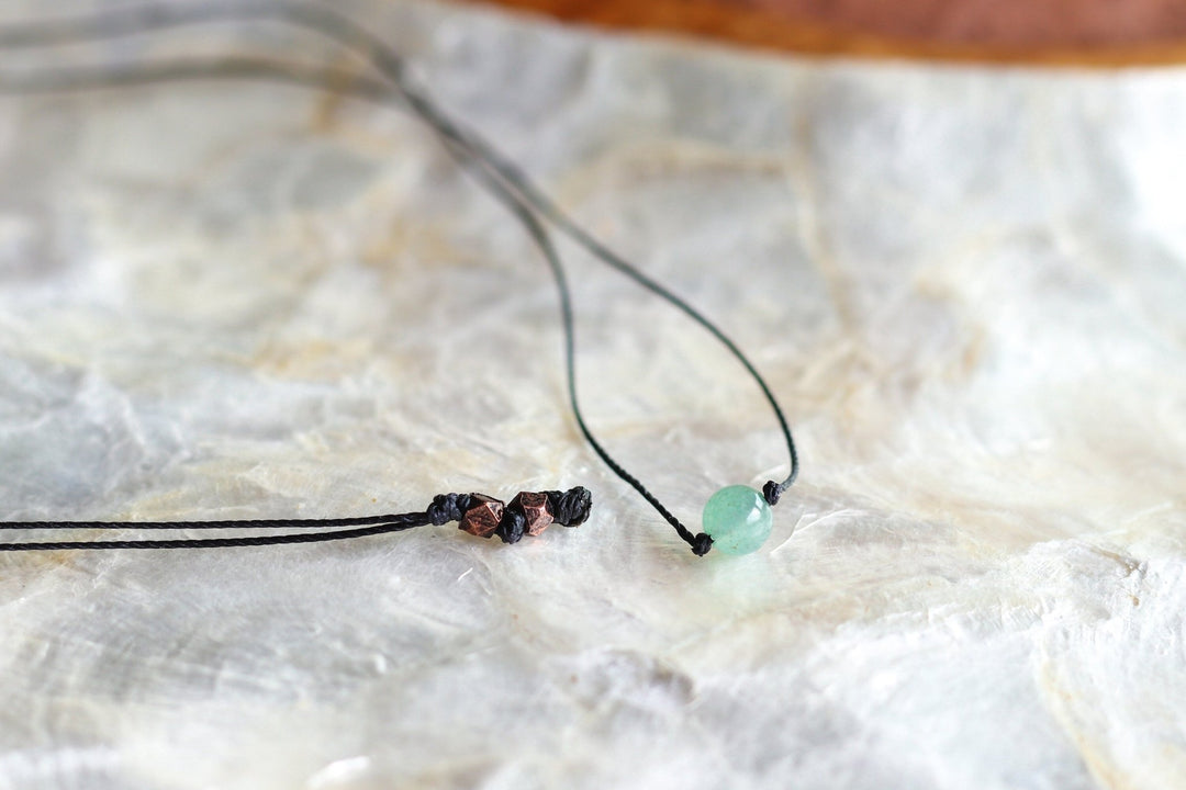 Dainty Green Aventurine Choker - SAME SUN CO