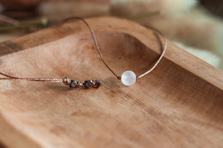 Dainty Rose Quartz Choker - SAME SUN CO