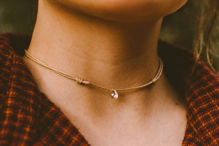 Dainty Teardrop Choker Necklace - SAME SUN CO