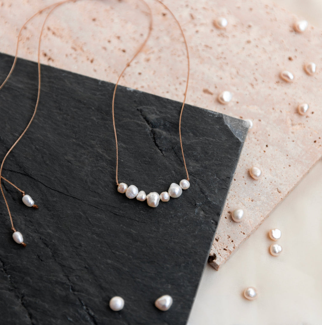 Dainty White Pearl Necklace - SAME SUN CO