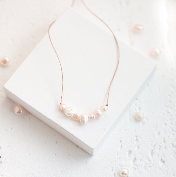 Dainty White Pearl Necklace - SAME SUN CO