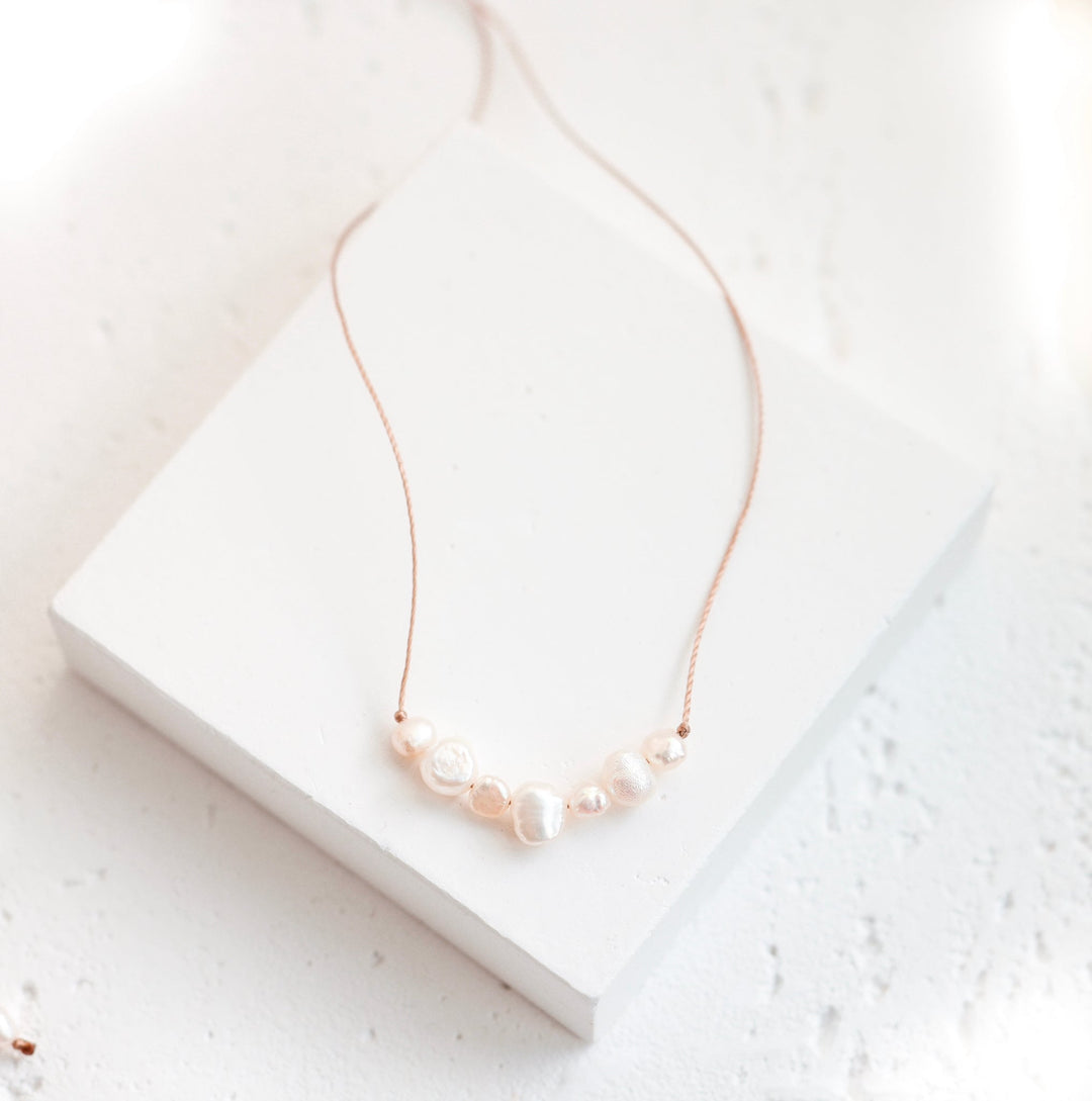 Dainty White Pearl Necklace - SAME SUN CO