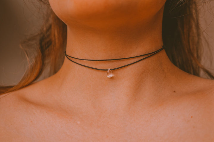 Double Layered Black Choker Necklace - SAME SUN CO