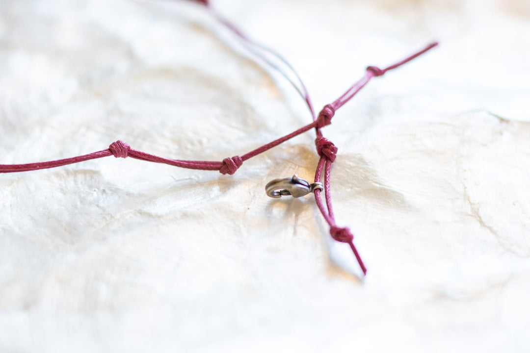 Double Layered Red Teardrop Choker - SAME SUN CO