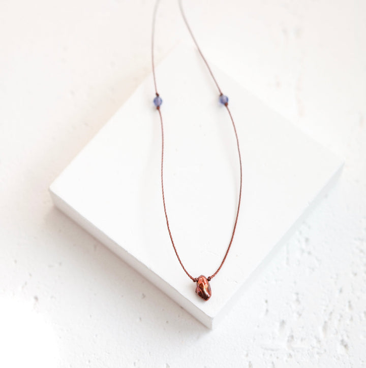 Freshwater Copper Pearl Necklace - SAME SUN CO