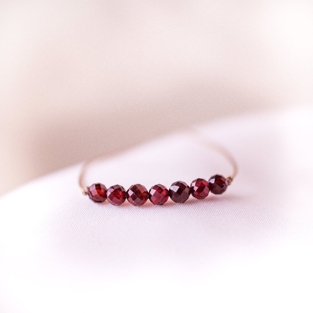 Garnet Bar Bracelet - SAME SUN CO