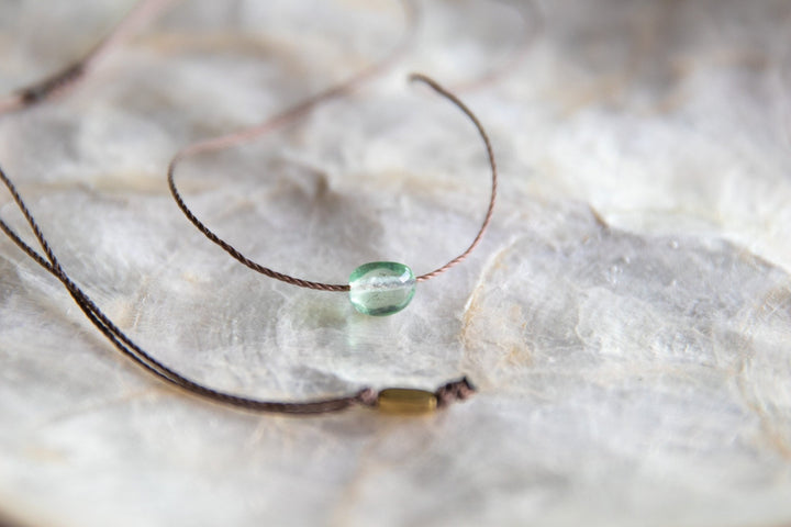 Green Fluorite Necklace - SAME SUN CO