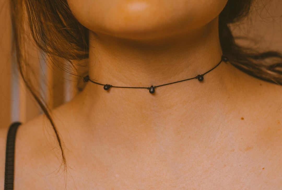 Grunge Black Choker Necklace - SAME SUN CO