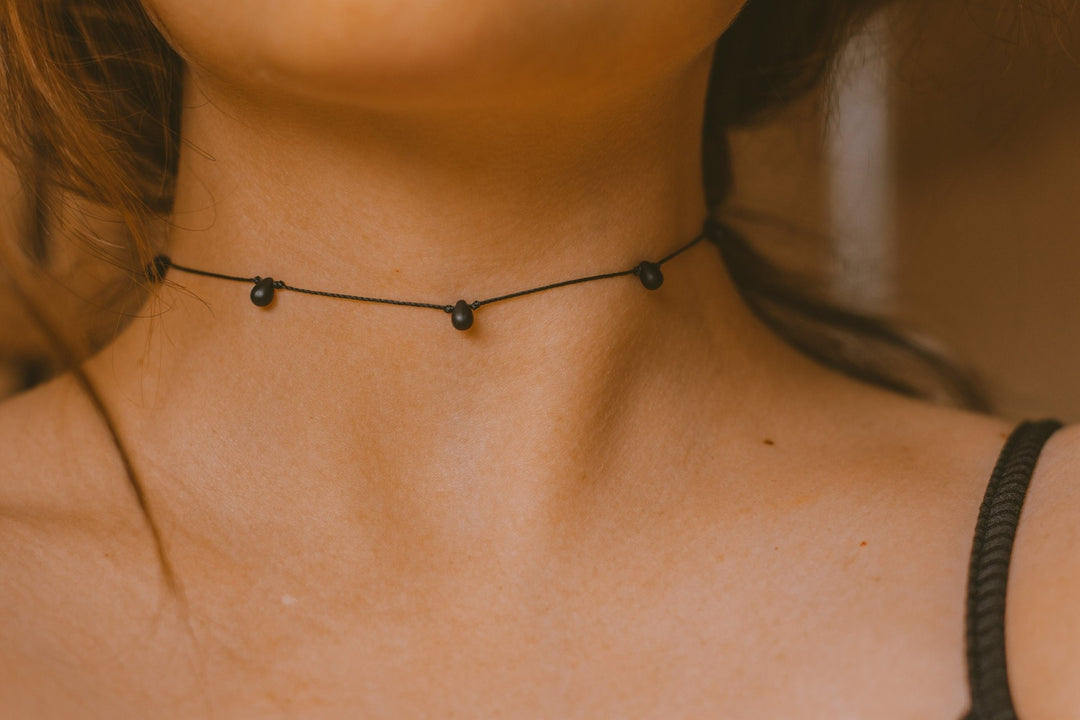 Grunge Black Choker Necklace - SAME SUN CO