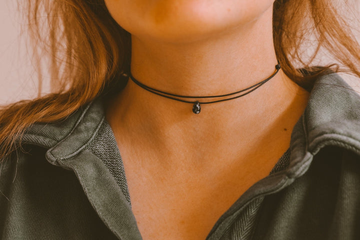 Grunge Double Layered Black Choker - SAME SUN CO